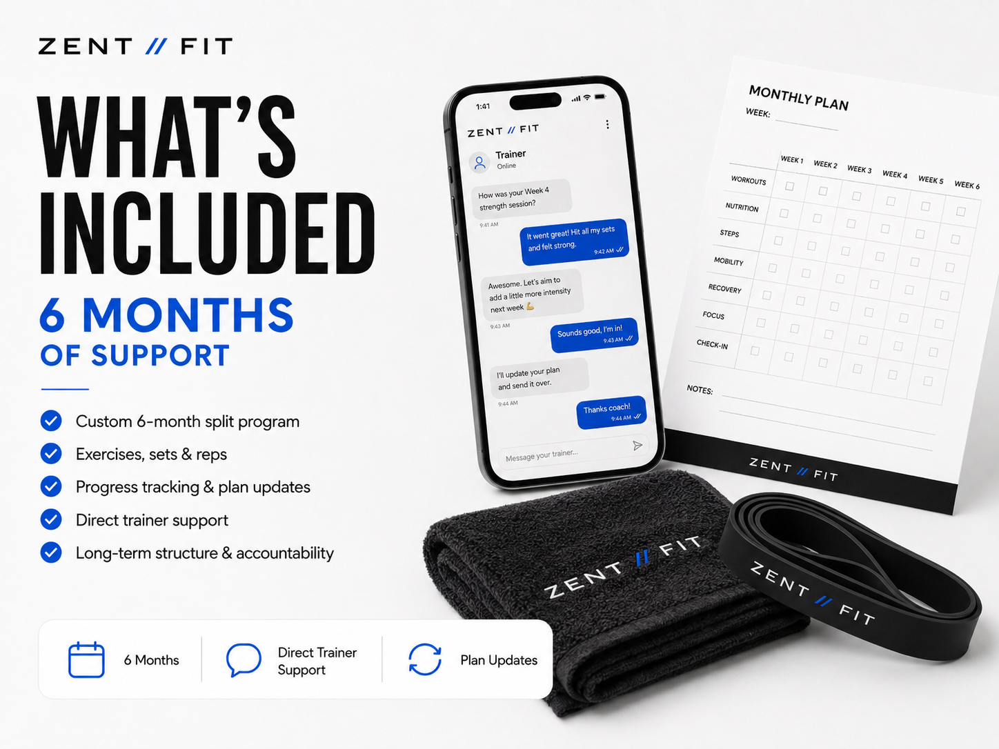 Personal Training Plan — 6 Months + DM with Private Trainer
